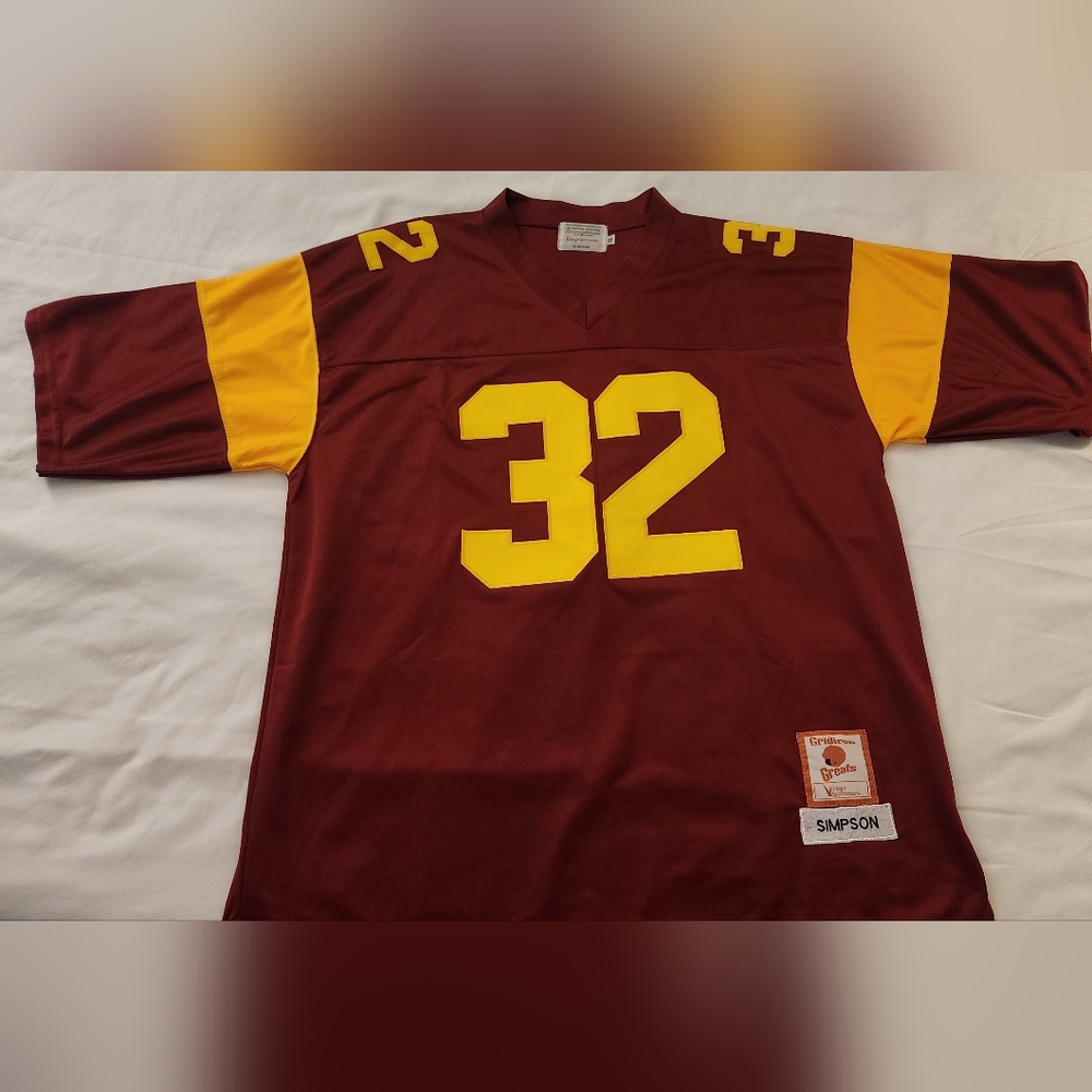 BRAND NEW OJ SIMPSON #32 COLLEGE USC JERSEY SIZE XL